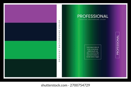 Set of gradients backgrounds illustration vector