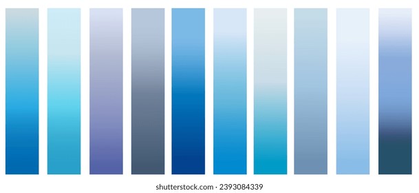 Conjunto de degradados brillantes, suaves y de colores pastel para dispositivos, ordenadores y modernos fondos de pantalla de smartphone. Ilustración vectorial.