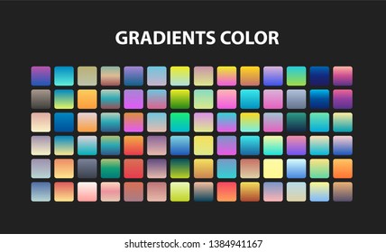 Set of gradients color background