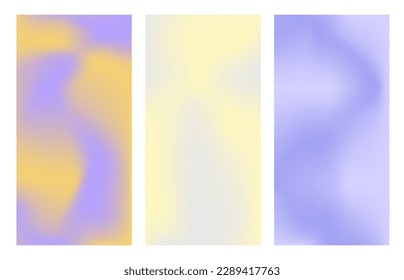 Set gradientY2K. Background Pastel colors. Vector