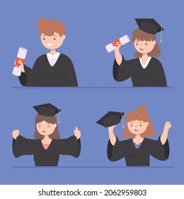 set graduate students male and female