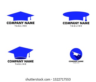 Set of Graduation hat vector logo, Education logo