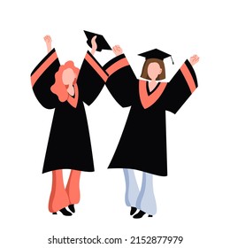 set graduation student ceremony vector party 