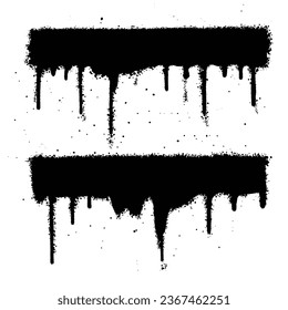 Set of graffiti spray paint. Collection of symbols Spray Isolated Vector