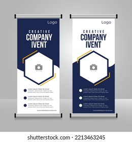 Set Grafic Banner Vector of Blue Navy color. Perfect for business, marketing, promotion.