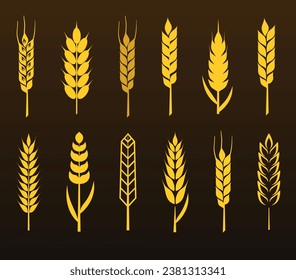 A set of grain ears