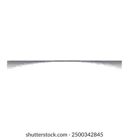 Set of grainy noise and stipple shadow dots with gradient edges. Flat vector illustration isolated on white background.