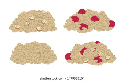 set granola muesli raspberries nuts proper nutrition different