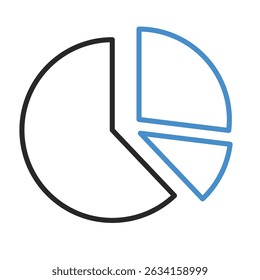 conjunto de um ícone Gráfico de Pizza