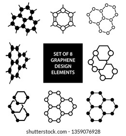 Set Of Graphene Vector Design Elements