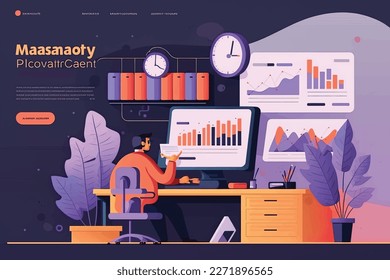 Set of graphic design flat design web page templates, Website design and development, social media, and business services are some of the services offered. Modern vector illustration 
