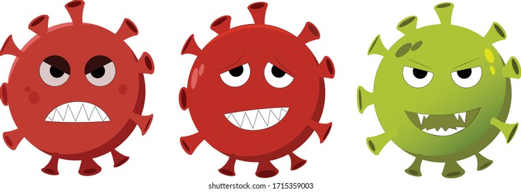 set for graphic designs who want to use animated characters from covid-19