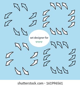 set of graphic elements for designer,arrow