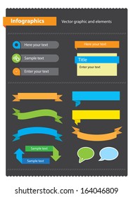 Set of graphic elements for designers