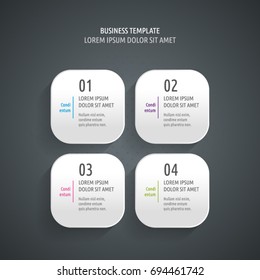 Set of graphic elements and infographics. Decorative Flags. Vector template and background design. Simple infographic and background elements. Elements for presentations.