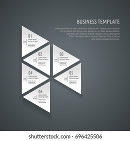 Set of graphic elements and infographics. Decorative Flags. Vector template and background design. Simple Infotainment Elements. Elements for presentations.