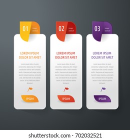 Set of graphic elements and infographics. Decorative Flags. Vector template and background design. Simple Infotainment Elements. Elements for presentations.
Simple features for web and webdesign