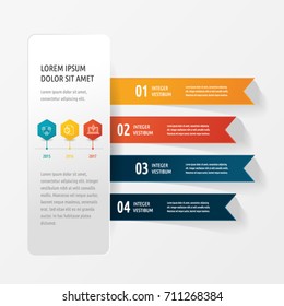 Set of graphic elements and infographics. Decorative Flags. Vector template and background design. Simple Infotainment Elements. Elements for presentations.
Simple features for web and webdesign