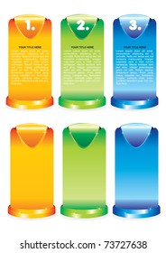 Set Of Graphic Elements For Web And Print