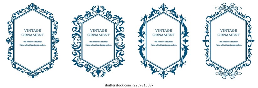 conjunto de materiales gráficos, motivos orientales, motivos arabescos, antigüedades, bordes decorativos y marcos vintage.