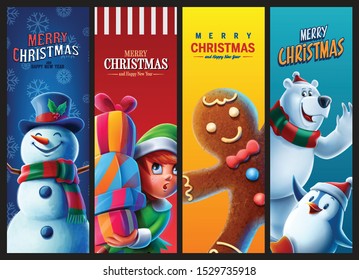 juego de postales gráficas para Navidad