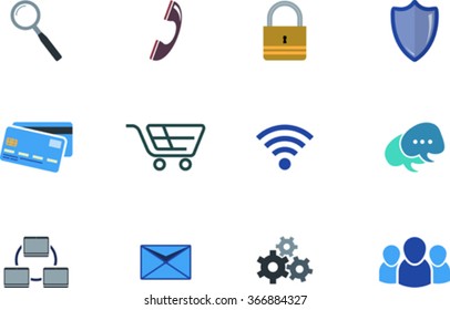 Set of graphic web icon. EPS 10