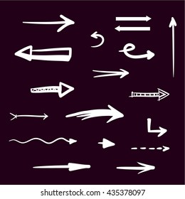 set of graphical arrows