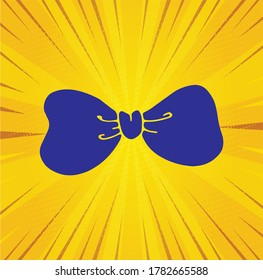 Set of graphical decorative bows. Vector sillouettes Set of decorative bow for your design. bow silhouette isolated on white  
Collection of Ribbons - With blue ribbons - vector 