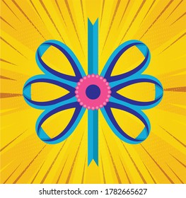 Set of graphical decorative bows. Vector sillouettes Set of decorative bow for your design. bow silhouette isolated on white  
Collection of Ribbons - With blue ribbons - vector 