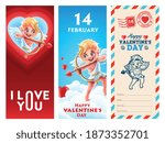 set of graphics for valentine
