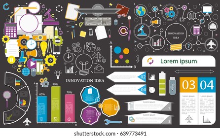 A set of graphs, diagrams, process control schemes, templates with various options