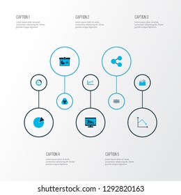 Set of graphs, diagrams and statistics icons. Premium quality symbol collection. Icons can be used for web, app and UI design.