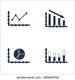 Set Of Graphs, Diagrams And Statistics Icons. Premium Quality Symbol Collection. Icons Can Be Used For Web, App And UI Design. Vector Illustration, EPS10. Set Of Graphs, Diagrams And Statistics Icons. Premium Quality Symbol Collection. Icons Can Be Used For Web, App And UI Design. Vector Illustration, EPS10.