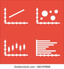 Set Of Graphs, Diagrams And Statistics Icons. Premium Quality Symbol Collection. Icons Can Be Used For Web, App And UI Design. Vector Illustration, EPS10.