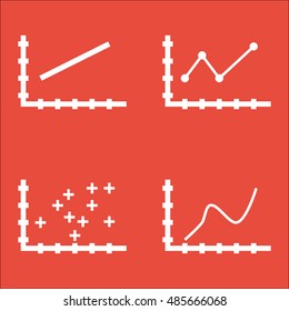Set Of Graphs, Diagrams And Statistics Icons. Premium Quality Symbol Collection. Icons Can Be Used For Web, App And UI Design. Vector Illustration, EPS10.