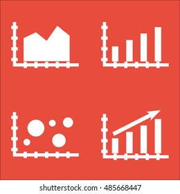 Set Of Graphs, Diagrams And Statistics Icons. Premium Quality Symbol Collection. Icons Can Be Used For Web, App And UI Design. Vector Illustration, EPS10.