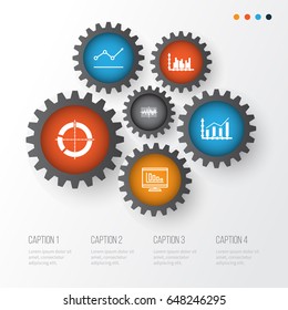 Set Of Graphs, Diagrams And Statistics Icons. Premium Quality Symbol Collection. Icons Can Be Used For Web, App And UI Design.