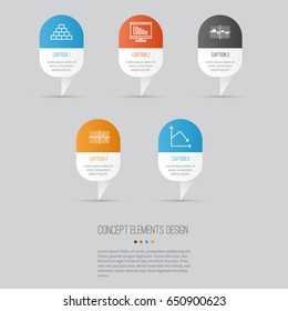 Set Of Graphs, Diagrams And Statistics Icons. Premium Quality Symbol Collection. Icons Can Be Used For Web, App And UI Design.