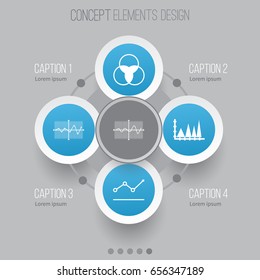 Set Of Graphs, Diagrams And Statistics Icons. Premium Quality Symbol Collection. Icons Can Be Used For Web, App And UI Design.