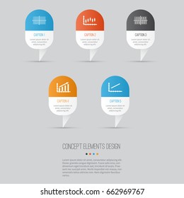 Set Of Graphs, Diagrams And Statistics Icons. Premium Quality Symbol Collection. Icons Can Be Used For Web, App And UI Design.