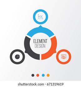 Set Of Graphs, Diagrams And Statistics Icons. Premium Quality Symbol Collection. Icons Can Be Used For Web, App And UI Design.