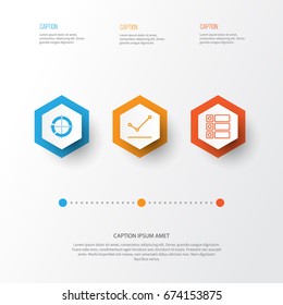 Set Of Graphs, Diagrams And Statistics Icons. Premium Quality Symbol Collection. Icons Can Be Used For Web, App And UI Design.