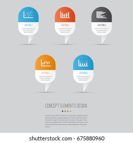 Set Of Graphs, Diagrams And Statistics Icons. Premium Quality Symbol Collection. Icons Can Be Used For Web, App And UI Design.