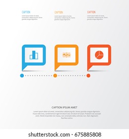 Set Of Graphs, Diagrams And Statistics Icons. Premium Quality Symbol Collection. Icons Can Be Used For Web, App And UI Design.