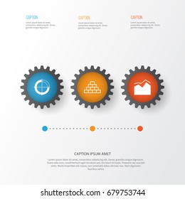 Set Of Graphs, Diagrams And Statistics Icons. Premium Quality Symbol Collection. Icons Can Be Used For Web, App And UI Design.