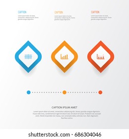 Set Of Graphs, Diagrams And Statistics Icons. Premium Quality Symbol Collection. Icons Can Be Used For Web, App And UI Design.