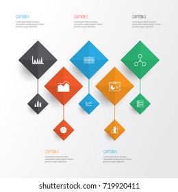 Set Of Graphs, Diagrams And Statistics Icons. Premium Quality Symbol Collection. Icons Can Be Used For Web, App And UI Design.