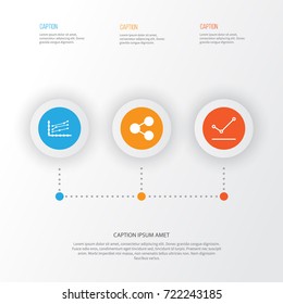 Set Of Graphs, Diagrams And Statistics Icons. Premium Quality Symbol Collection. Icons Can Be Used For Web, App And UI Design.