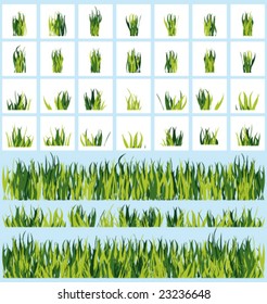 Set of grass