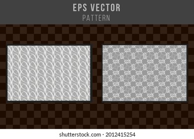 Set of grayscale seamless pattern black and white eps vector editable